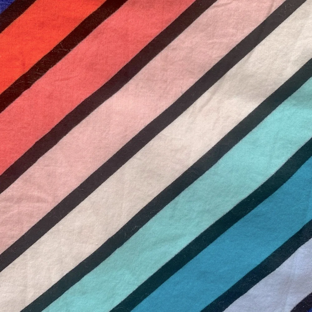 Gap Girls Rainbow Striped Cotton Shift Dress Size M